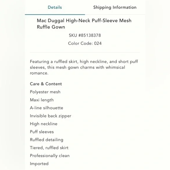 ❌SOLD❌Mac Duggal High Neck Floral Mesh Ruffle Maxi Dress – Pink/Cream – Size 8 - Picture 15 of 17